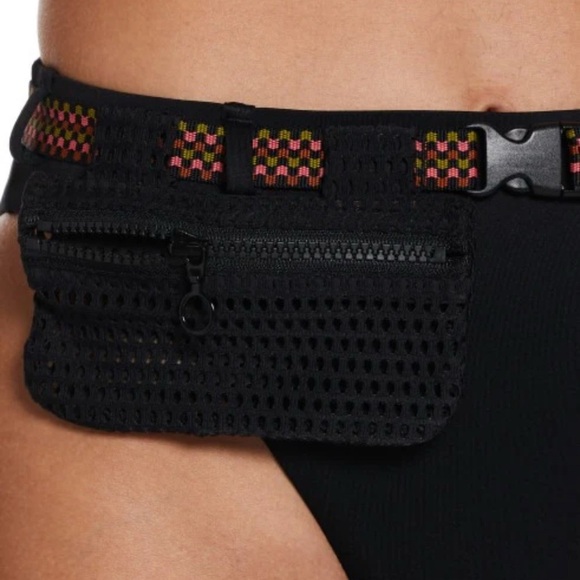 Nike Black Bikini Bottom with Pink and Yellow Belt - Picture 8 of 8